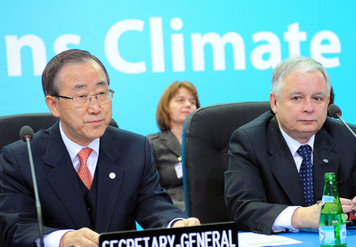 国連総長、「気候変動サミット」開催を示唆