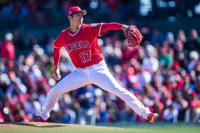 エンゼルス大谷がOP戦デビュー、片りん見せるも制球に苦しむ