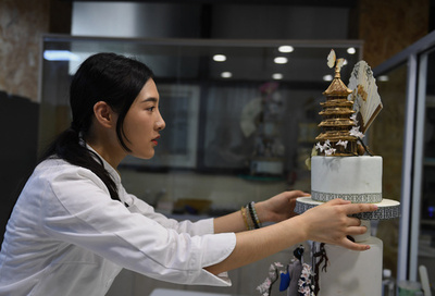 杭州の美をケーキに表現 女性パティシエ