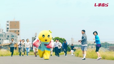 「しまむら」新CMにふなっしーを起用、機能性商品「ファイバードライ」をPR