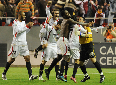 セビージャ アウェーゴールで国王杯準決勝進出を決める