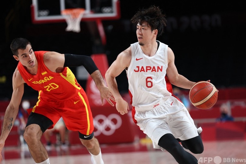バスケ男子、日本は世界王者スペインの前に黒星発進 東京五輪