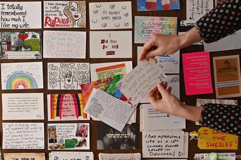 片思い、殺意…数百枚のはがきにつづられたロックダウン中の秘密