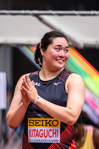 やり投げ世界女王・北口 最終投てきで逆転優勝 セイコーGGP 写真