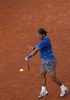テニス、マドリード・オープン（Mutua Madrid Open 2014）男子シングルス決勝。リターンを打つラファエル・ナダル（Rafael Nadal、2014年5月11日撮影）。(c)AFP/DANI POZO