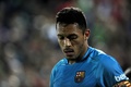 サッカースペイン国王杯、4回戦第1戦、CFビジャノベンセ対FCバルセロナ。落胆した様子をみせるFCバルセロナのアドリアーノ（2015年10月28日撮影）。(c)AFP/CRISTINA QUICLER