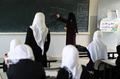 ガザ市内の学校の教室の様子（2013年4月2日撮影）。(c)AFP/MAHMUD HAMS