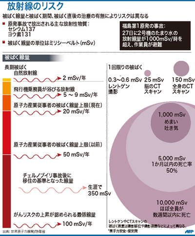 【図解】放射線のリスク