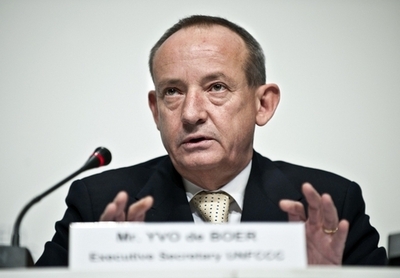 デ・ボーア事務局長が7月に辞任へ、国連気候変動枠組み条約