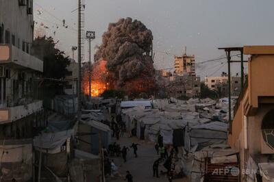 イスラエル軍、ガザのモスクを攻撃 ハマスの「武器庫」と主張