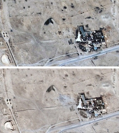 パルミラ神殿破壊、衛星写真で確認 国連