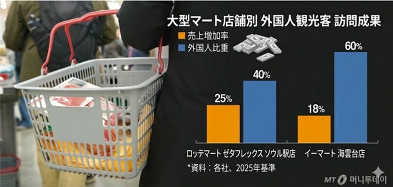 大型スーパー店舗別の外国人観光客訪問実績(c)MONEYTODAY