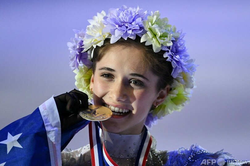 16歳レビトが優勝、フリー首位の住吉が3位 フィギュア・フランス杯