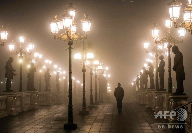 幻想的…だけど、霧だけでなくスモッグも マケドニア