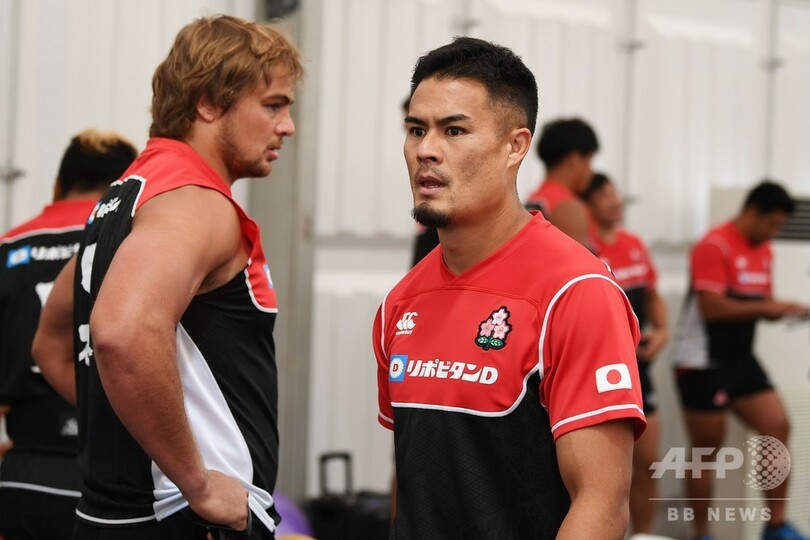 ラグビー日本代表がジムでトレーニング、5日にW杯サモア戦