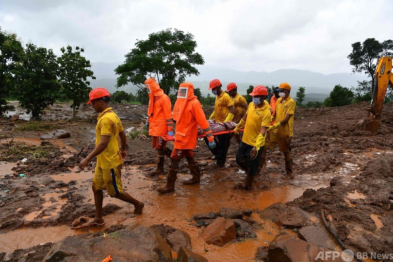 インド豪雨、死者115人に