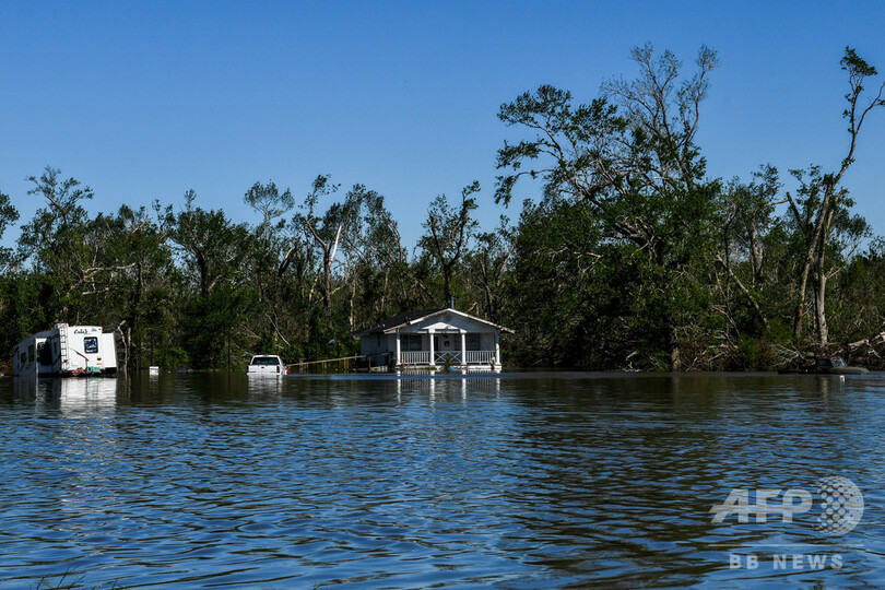 6週間で2度のハリケーン 米ルイジアナ州に広範な被害、住民は疲弊