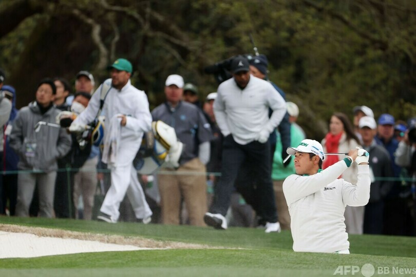 松山は14位後退、首位と11打差 マスターズ