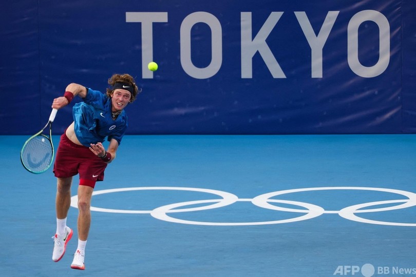 錦織が第5シードのルブレフ撃破 東京五輪初戦快勝