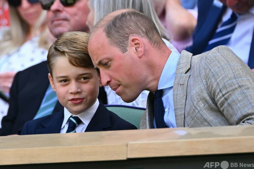 ウィリアム王子夫妻とジョージ王子が観戦 ウィンブルドン男子決勝