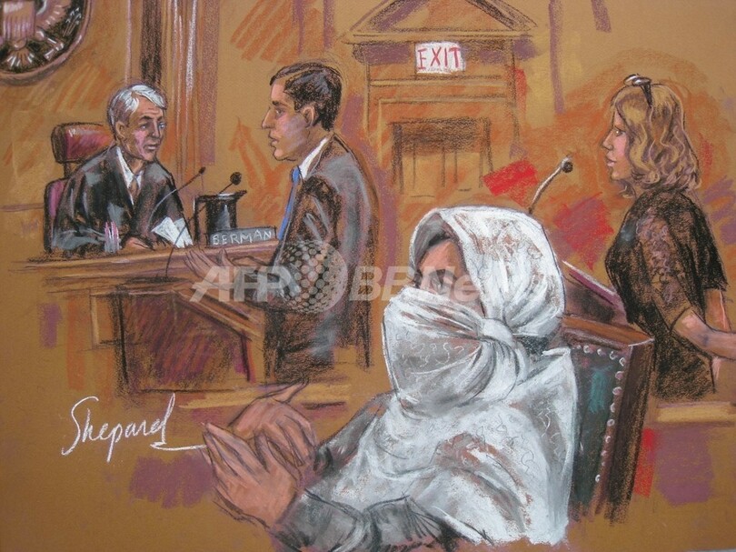 パキスタン女性科学者に禁固86年、米連邦地裁