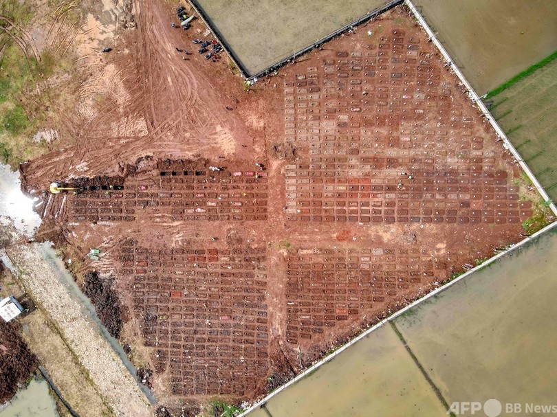 インドネシア、1日のコロナ死者2069人 過去最多