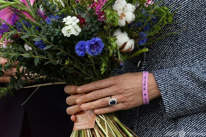 ウィリアム英王子夫妻、自爆攻撃犠牲者の追悼碑除幕式出席