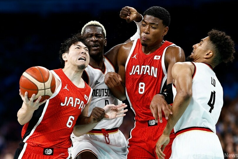 日本はW杯王者ドイツに初戦黒星 パリ五輪バスケ男子