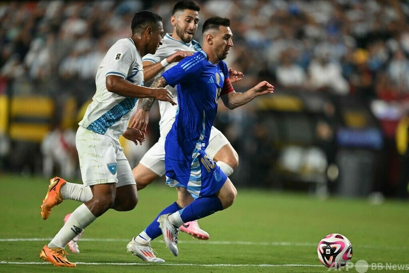 メッシ2発でアルゼンチン勝利 コパ控えた最後の強化試合