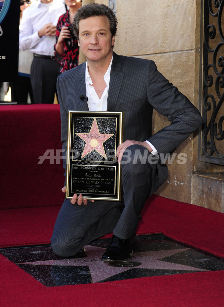 オスカー有力視のコリン・ファース、ハリウッドの殿堂入り