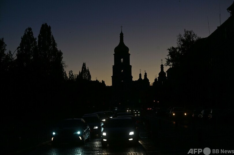 ウクライナ首都で停電・断水　インフラに再びミサイル攻撃