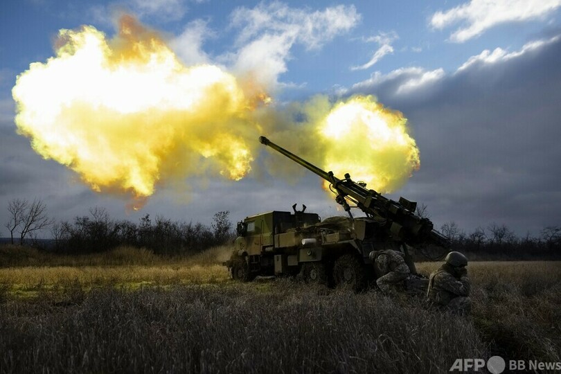 ウクライナ、仏カエサル砲でロシア軍攻撃 実戦使用の様子公開