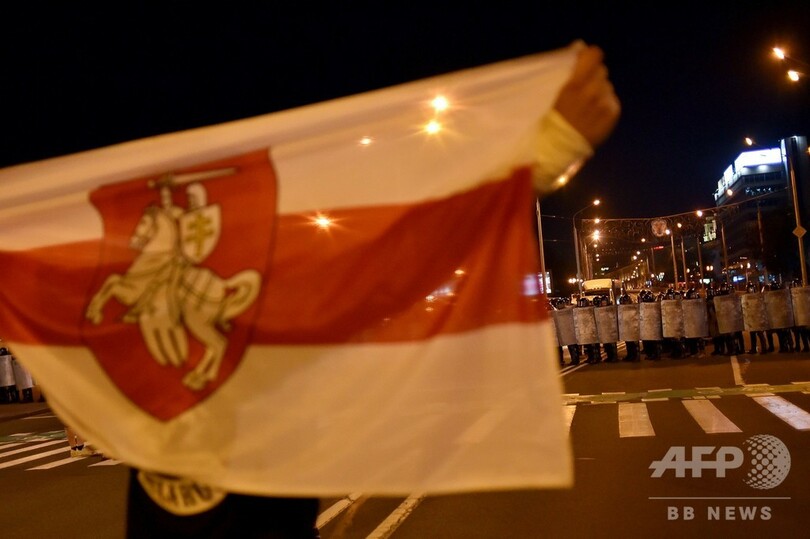 ベラルーシ大統領選、デモ隊と警察が衝突 負傷者出たもよう