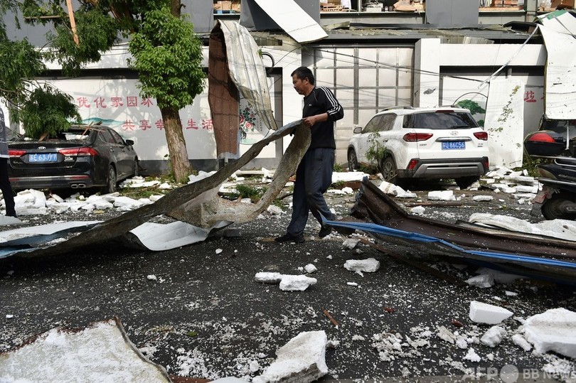 中国・武漢と蘇州で竜巻、12人死亡 400人以上負傷