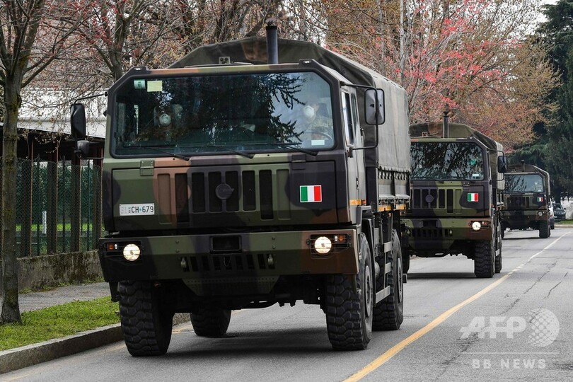 イタリアの死者8000人超える、火葬追い付かず 新型コロナ