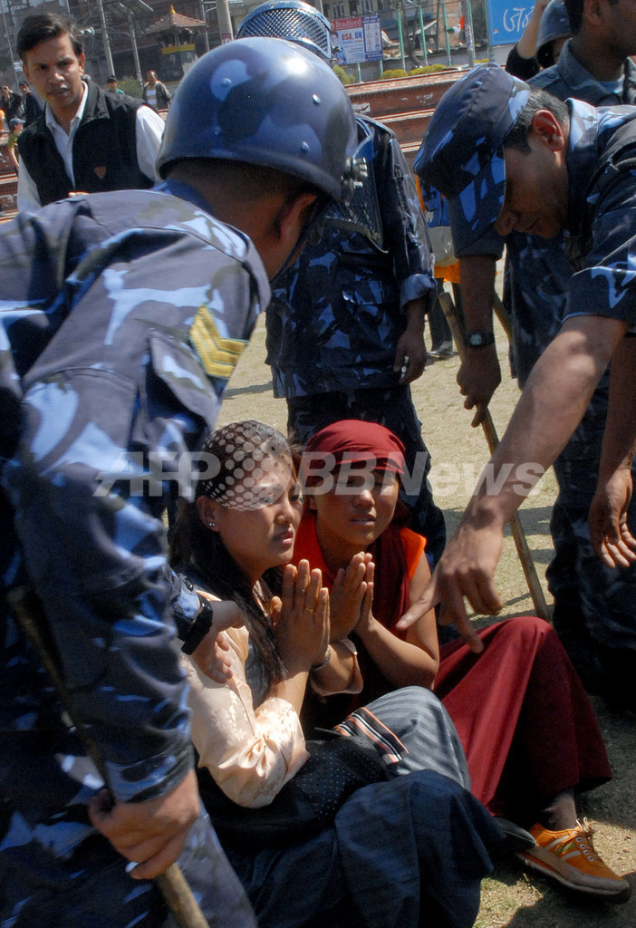 亡命チベット人による反中デモ、ネパール警察が抗議者逮捕