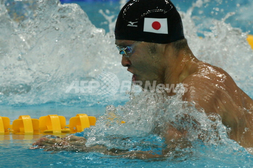 北島 全体2位で男子100メートル平泳ぎ決勝へ