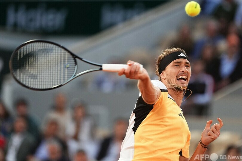 ズベレフが初の全仏OP決勝進出 昨年敗れたルードにリベンジ
