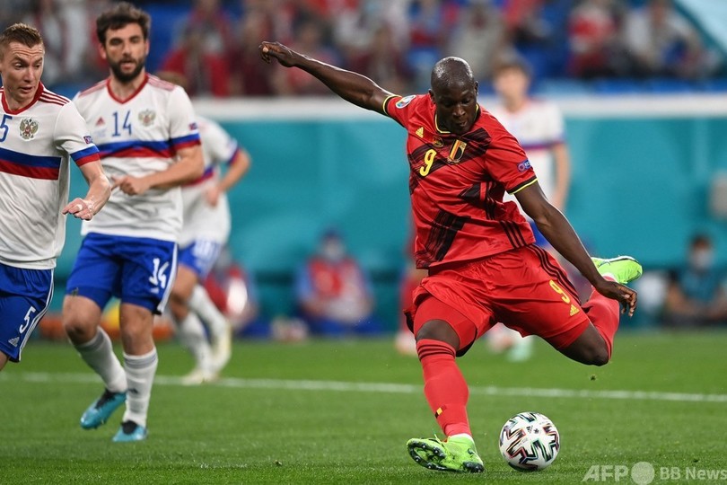 ベルギー白星発進、2得点のルカク「エリクセン、強くあれ」欧州選手権