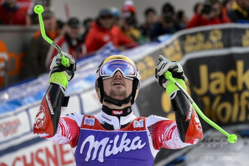 ヒルシャーが男子大回転で優勝、総合でもリード伸ばす アルペンスキーW杯