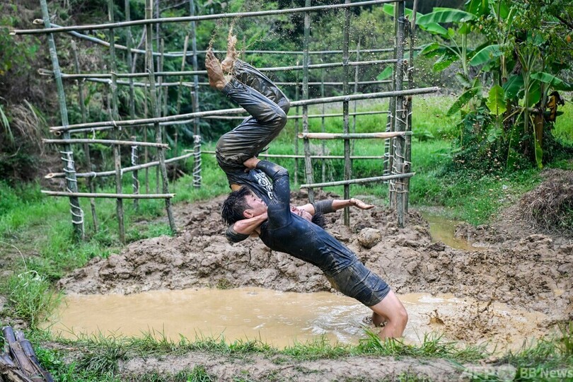 【今日の1枚】チャンピオンを目指してプロレスの猛特訓 中国
