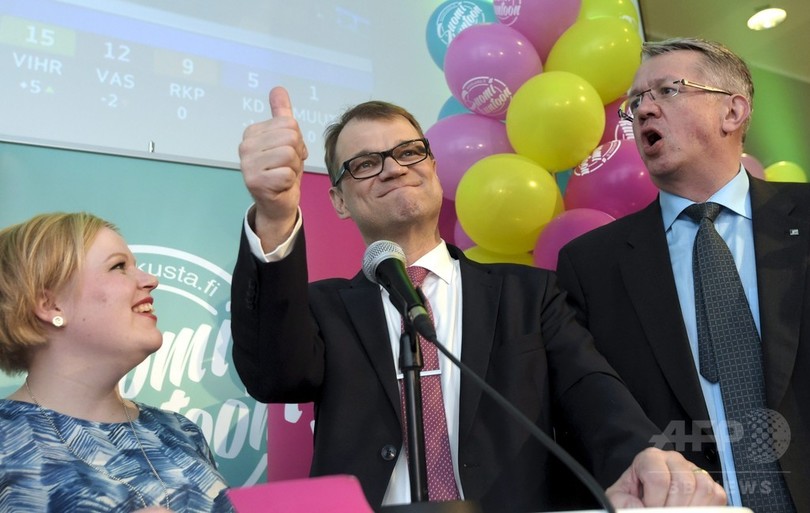 フィンランドで政権交代、議会選で野党・中央党が勝利 フィンランドで政権交代、議会選で野党・中央党が勝利