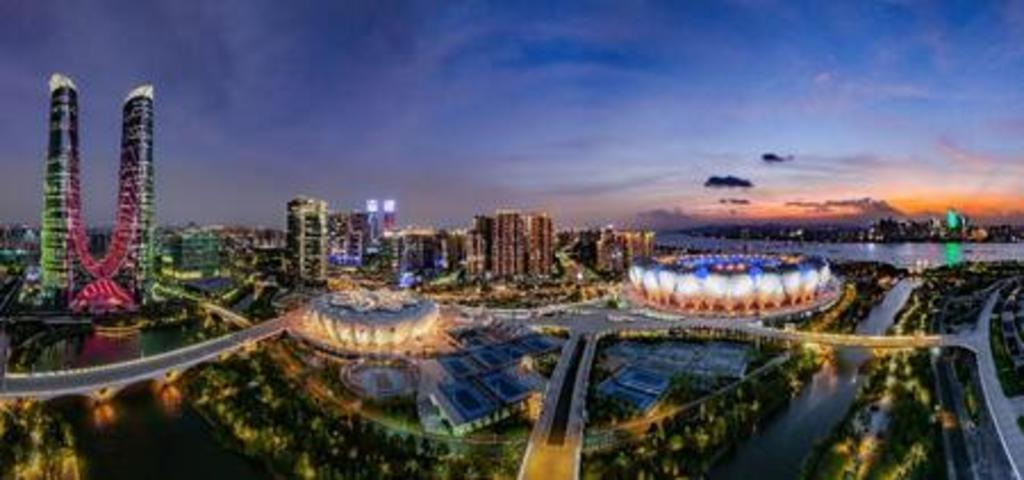 杭州の浜江区はスマートで魅力的なスタイルでアジア競技大会の栄光を引き継ぐ 写真1枚 国際ニュース：AFPBB News