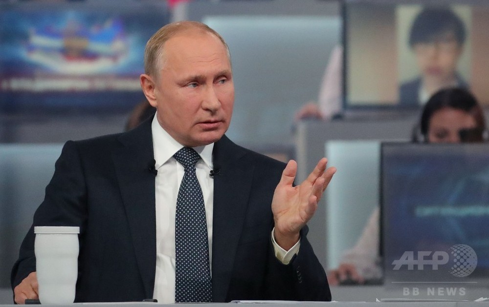 プーチン大統領 国民との対話番組で米欧批判 写真3枚 国際ニュース Afpbb News