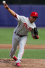 5回を投げ7安打3失点で降板したフィリーズの先発カイル・ローシュ（%%Kyle Lohse%%）。(c)AFP/Getty Images Chris McGrath