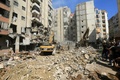 イスラエルの攻撃を受けたレバノンの首都ベイルート南部の街（2024年9月21日撮影）。(c)AFP