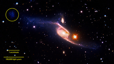 観測史上最大の渦巻き銀河「NGC 6872」