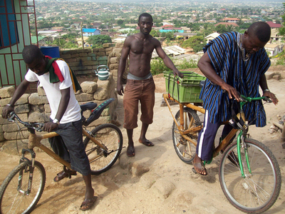竹製の自転車 欧米でも人気、ガーナ