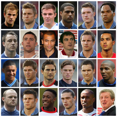 イングランド代表が最終メンバーを発表、欧州選手権2012