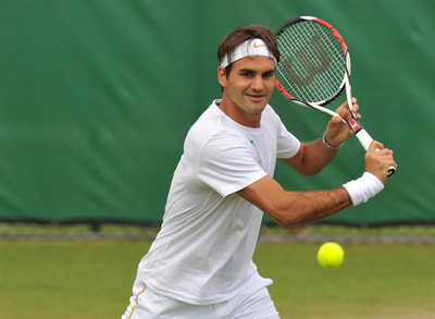 開幕を控えフェデラーらが公式練習、ウィンブルドン選手権